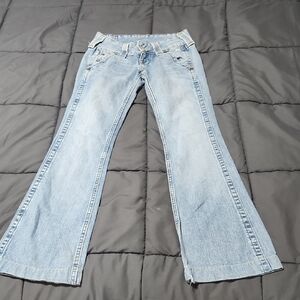True Religion Light Blue Flare Jeans